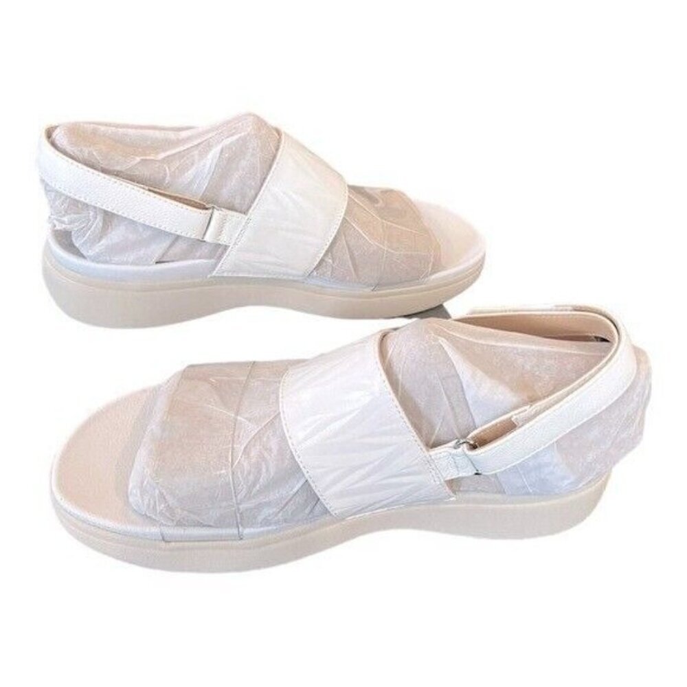 VIONIC Karleen Embossed Leather Sandals White Size 11 NEW - Picture 6 of 8